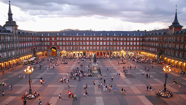 Main Square (Plaza Mayor) in Madrid, Spain